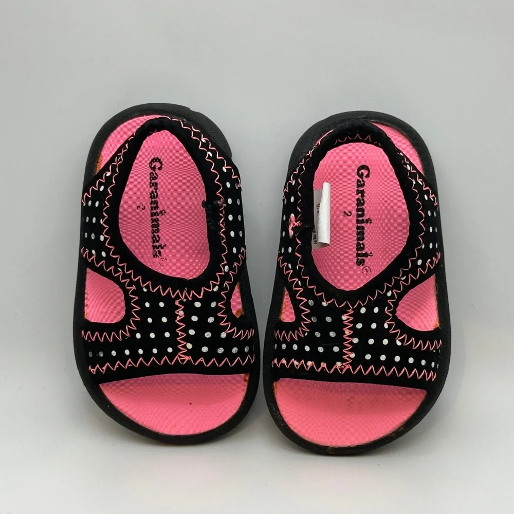 Garanimals Pink and Black Kids Sandals